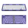 Hot Swap Shaft Wired RGB Back Light Customized Mechanical Keyboard Kit(Purple Transparent)