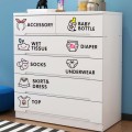 Baby Room Bedroom Wall Sticker Girls Baby Clothes Logo Classification Removable Stickers