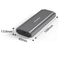 Blueendless 2810 General Dual Protocol Wiring 2-in-1 M.2 Mobile Hard Disk Case SSD External Solid Ha