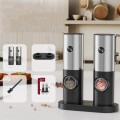 Electric Automatic Salt and Pepper Grinder Set Battery Powered, Model: B2 KYMQ-16B-BS