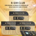 R-SIM18 CLUB Unlock Card Integrate TMSI / eSIM / ICCID / IPCC for iOS16 System