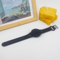 For AirTag Watch Strap Tracker Silicone Protective Case Anti-lost Device Cover, Color: Black