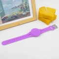 For AirTag Watch Strap Tracker Silicone Protective Case Anti-lost Device Cover, Color: Purple