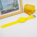 For AirTag Watch Strap Tracker Silicone Protective Case Anti-lost Device Cover, Color: Yellow