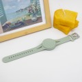 For AirTag Watch Strap Tracker Silicone Protective Case Anti-lost Device Cover, Color: Green