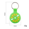 For Airtag Cartoon Tracker Silicone Case Anti-lost Device Protective Cover, Color: Orange Green