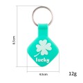 For Airtag Cartoon Tracker Silicone Case Anti-lost Device Protective Cover, Color: Four-leaf 1