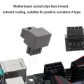 Positive Bend A Type Motherboard CPU 8Pin Power Steering Connector Interface Steering Header 90 Degr