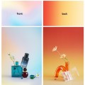 57 x 87cm Double-sided Gradient Background Paper Atmospheric Still Life Photography Props(Rainbow+Su