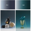 57 x 87cm Double-sided Gradient Background Paper Atmospheric Still Life Photography Props(Deep Gray+
