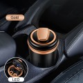 Car-mounted One-hand Opening Closing Detachable Ashtray With LED(Local Tycoon Gold)