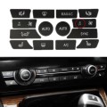 For BMW 5 Series/7 Series/X5/C6/F10/F01/F15 Air Conditioning Button Repair Sticker, Style: B 14pcs W