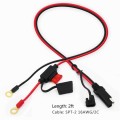 SAE To O-Type Ring Connector Quick Disconnect SAE Car Storage Battery Extension Cable