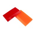 4pcs Car Cleaning Glass Water Film Soft Rubber Scraper, Color: Short  Orange