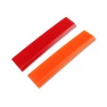 4pcs Car Cleaning Glass Water Film Soft Rubber Scraper, Color: Long Orange