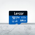 Lexar 633x 64GB High-speed Driving Recorder Dedicated Mobile Phone Memory Card DVR TF Card