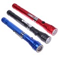 2 PCS 1W Flexible Magnet Camping Fishing Telescopic 360 Degrees Head Flashlight Outdoor Torch Magnet