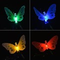 Solar Powered Butterfly Fiber Optic Fairy String Waterproof Christmas Outdoor Garden Holiday Lights,