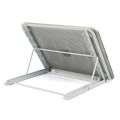 Portable Desktop Folding Cooling Metal Mesh Adjustable Ventilated Holder(Silver Gray)
