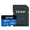 Lexar 633x 512GB High-speed Flash Memory Card Sports Camera Mobile Phone TF Car Driving Recorder Mem