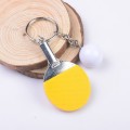 2 PCS Creative Metal table Tennis Keychain Handmade Jewelry Gift Sports Keychain, Specification:22