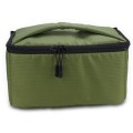 Water-resistant DSLR Padded insert Case Waterproof Zipper Removable Partition Camera Bags(Army Green