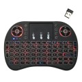 Support Language: English i8 Air Mouse Wireless Backlight Keyboard with Touchpad for Android TV Box