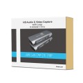 Z27 HDM Female + Mic to HDM Female USB 2.0 Video Audio Capture Box(Dark Gray)