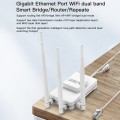 VONETS VAR1200-H 1200Mbps Wireless Bridge External Antenna Dual-Band WiFi Repeater, With DC Adapter