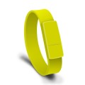 MicroDrive 4GB USB 2.0 Fashion Bracelet Wristband U Disk (Yellow)