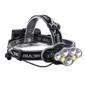 7 LEDs 7000K High-power Strong Light USB Rechargeable Outdoor Fishing Waterproof Headlight (Headlamp