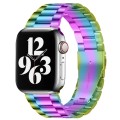 For Apple Watch Series 9&8&7 41mm / SE 3&SE 2&6&SE&5&4 40mm / 3&2&1 38mm Fold Buckle 3 Beads Stainle