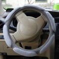 Sandwich Steering Wheel Cover (Colour: Grey and  white glue, Adaptation Steering wheel diameter: 38c