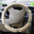 Sandwich Steering Wheel Cover (Colour: Beige and white glue, Adaptation Steering wheel diameter: 38c