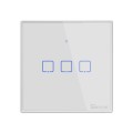 Sonoff T2 Touch 86mm Tempered Glass Panel Wall Switch Smart Home Light Touch Switch, Compatible with