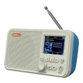 C10 2.4 inch Portable Color LCD FM / DAB Digital Radio, Support BT & TF Card (White)