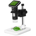 500X Zoom Magnifier 3MP Image Sensor USB Digital Microscope with 2.5 inch Screen & 8 LED & Professio