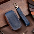 For Dodge Ram 4-button C161 Car Key Leather Protective Case (Blue)