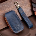 For Dodge Ram 6-button C163 Car Key Leather Protective Case (Blue)