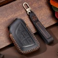 For Cadillac / CT5 / CT6 / XT6 C088 Car Key Leather Protective Case (Black)