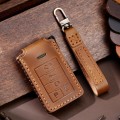 For Cadillac 5-button C091 Car Key Leather Protective Case (Brown)