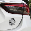 Car Lion Metal Stickers Personalized Aluminum Alloy Decorative Stickers, Size:8 x 7.5cm
