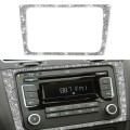 Car CD Panel Diamond Decoration Cover Sticker for Volkswagen Golf 6 2008-2012, Left and Right Drive