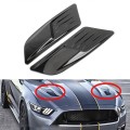 HD-713 1 Pair Car Hood Decorative Stickers Fender Air Vents Sticker(Carbon Fiber)