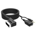 For Volkswagen MDI / Audi / Bentley AMI AUX to USB + 3.5mm Car Audio Cable, Length:1.5m