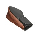 Universal Car PU Leather Gear Shift Knob Protective Cover (Brown)