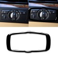 Car Headlight Switch Frame Decorative Sticker for BMW 2008-2013 X5 E70 / X6 E71 / 5 Series E60 2008-