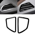 2pcs / Set Car Left Drive Dashboard Air Outlet Frame Decorative Sticker for BMW X5 E70 / X6 E71 2008