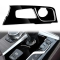Car Right Drive Gear Panel Decorative Sticker for BMW Series 5 G38 528Li / 530Li / 540Li 2018(Black)