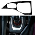 Car Right Drive Gear Panel Outer Frame Decorative Sticker for BMW X1 E84 2011-2015(Black)